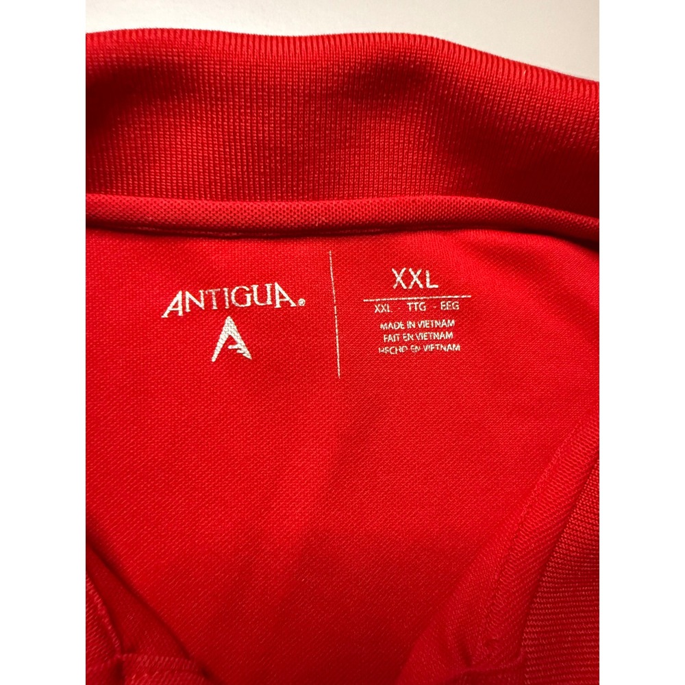 Antigua Nebraska Huskers Mens XXL Red Performance Pique Polo Shirt NCAA Football - Picture 4 of 8